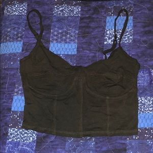 NWOT Garage Black crop top